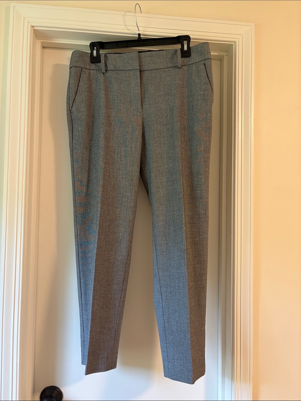 Talbots Women's Hampshire Light Gray Straight-Leg Dress Trousers